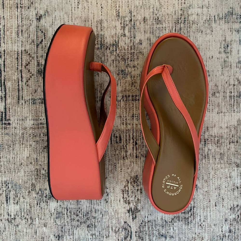 ATP Atelier Santhia Coral Nappa Sandals - Size 40